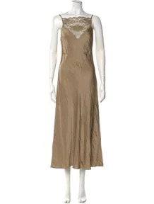 Square Neckline Long Dress w/ Tags