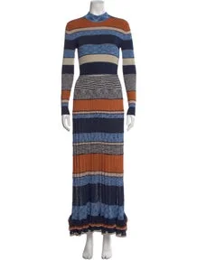 Striped Long Dress