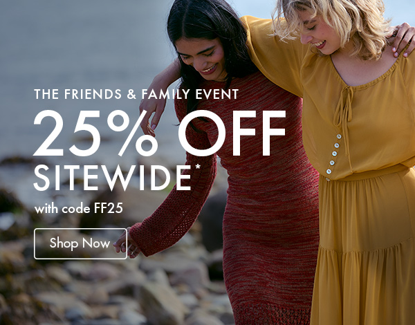  25% OFF SITEWIDE with code FF25