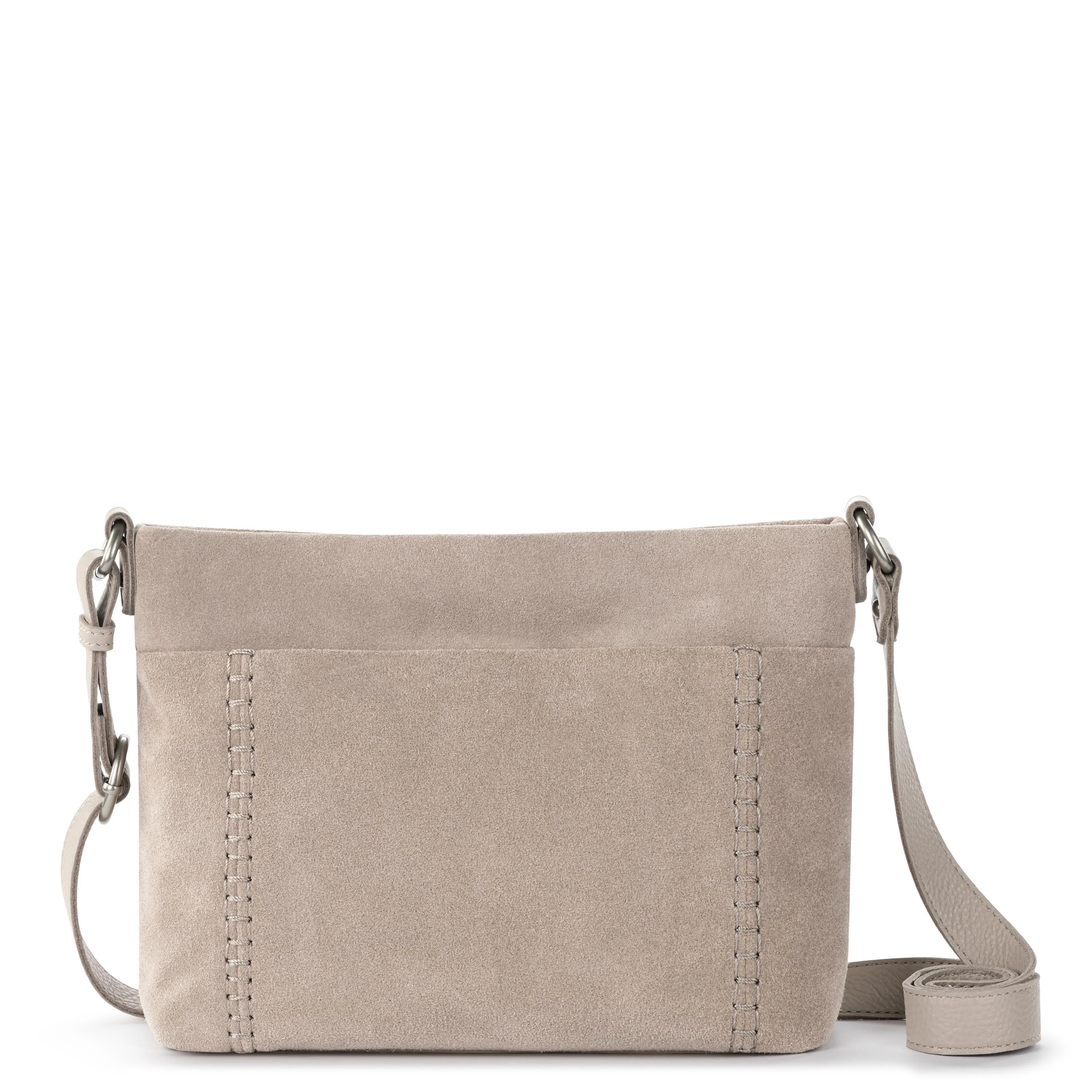 Image of Melrose Crossbody - Leather - Sand Suede