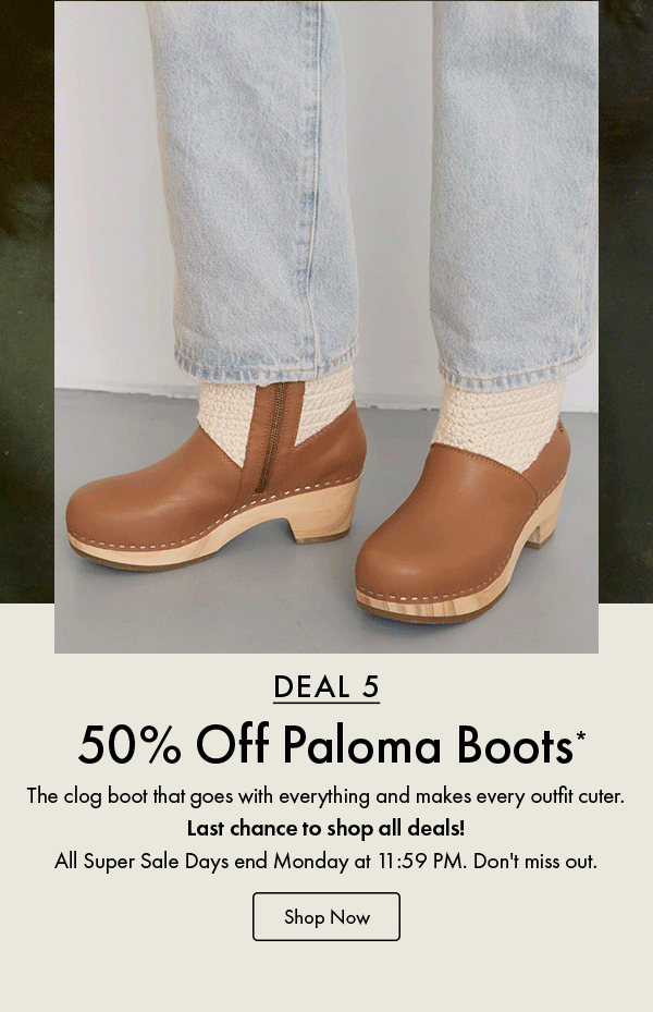 50% Off Paloma Boots