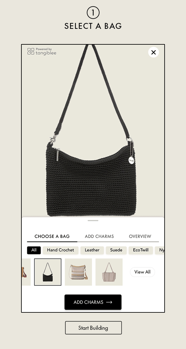 Select a bag. Choose up to 4 of your favorite yarnicharmz. Love it? Add to cart!