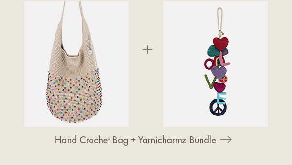 Hand Crochet Bag + Yarnicharmz Bundle