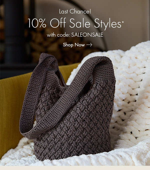 Last Chance! Extra 10% Off Sale Styles with code SALEONSALE