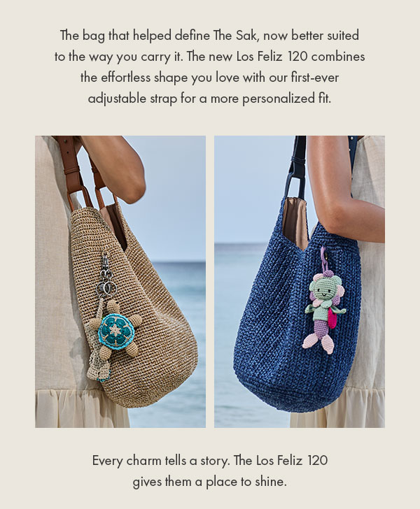 The bag that helped define The Sak, now better suited to the way you carry it. The new Los Feliz 120 combines the effortless shape you love with our first-ever adjustable strap for a more personalized fit.