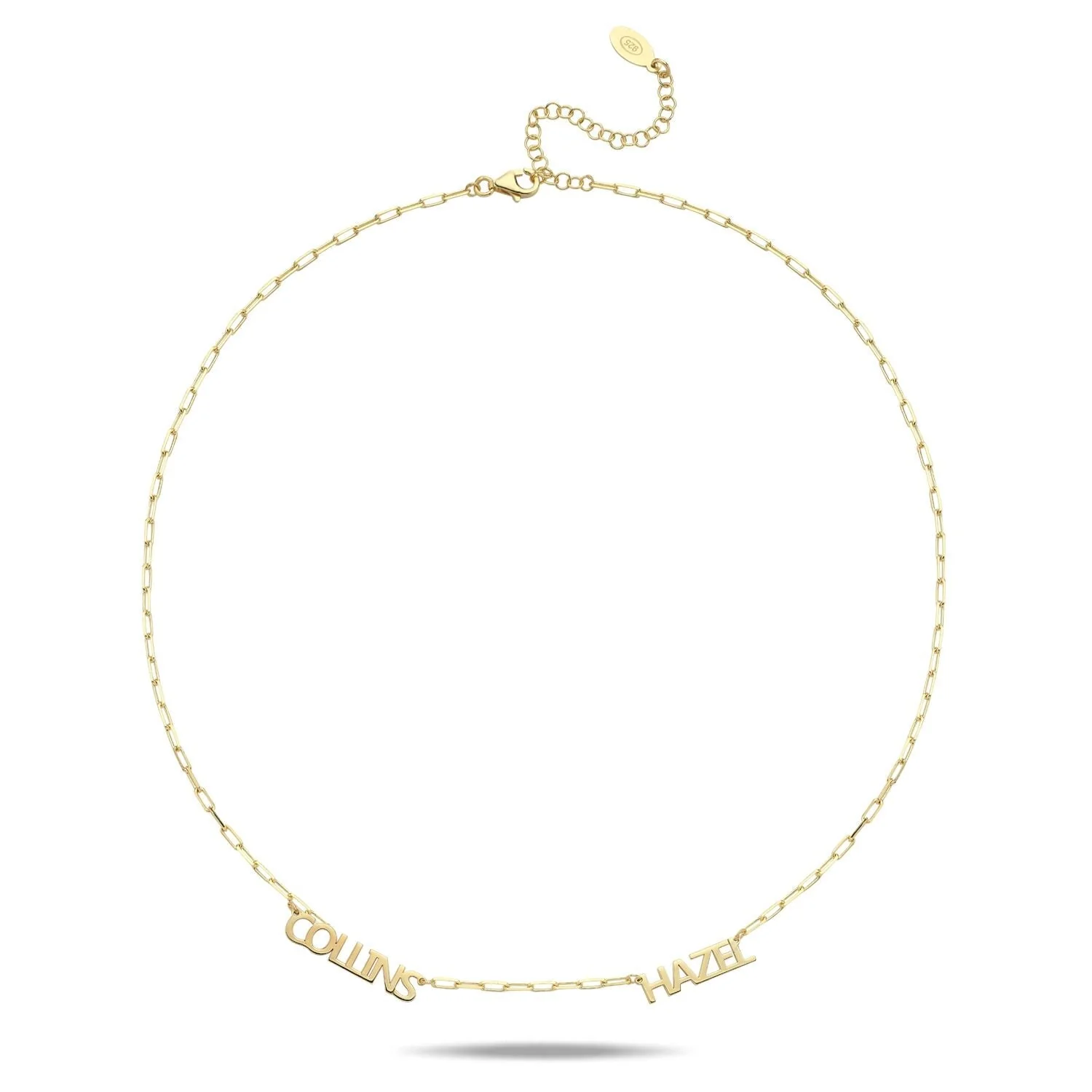 Image of Custom Mini Paperclip My Mantra / Name Necklace