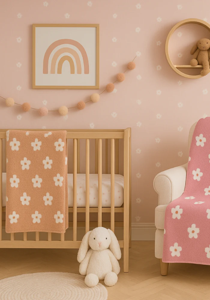 Daisy Buttery Blanket- Stroller