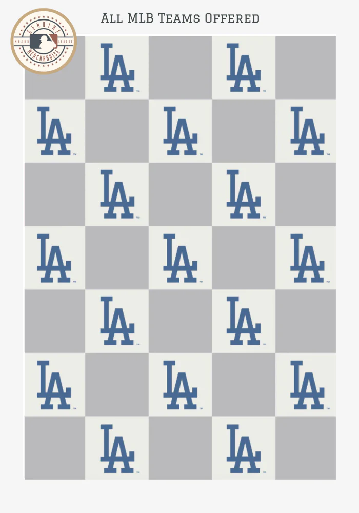 MLB Buttery Blanket- Neutral Check