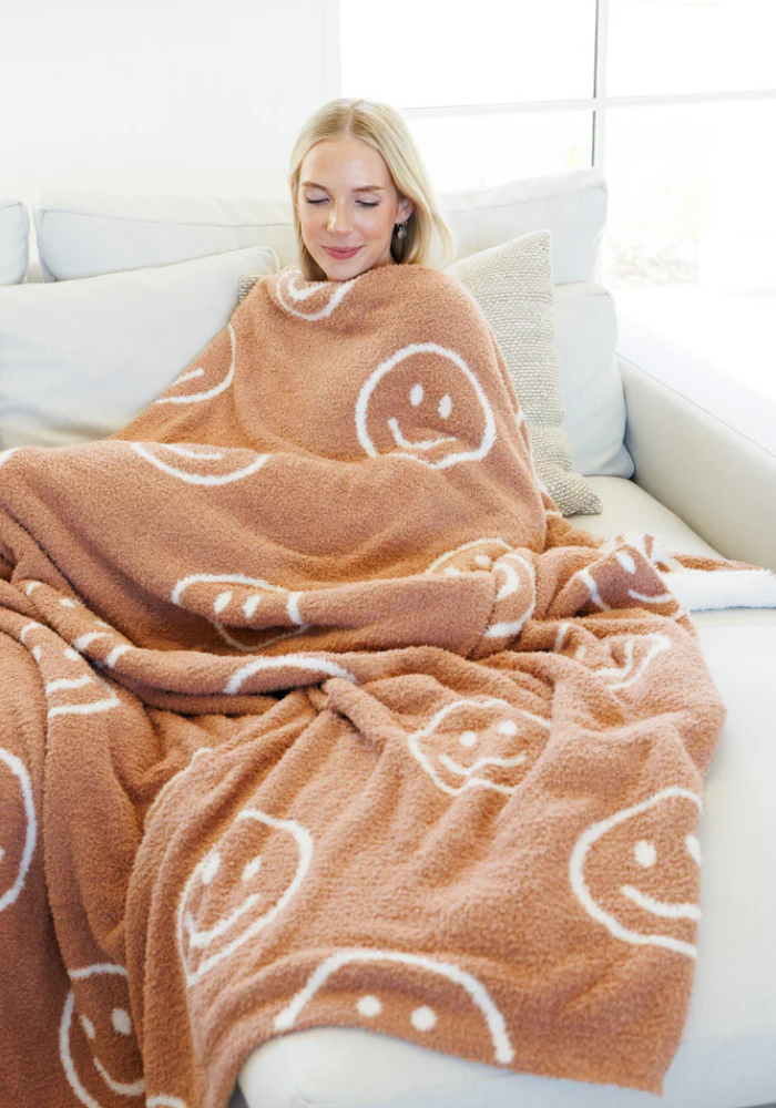Smiley Buttery Blanket