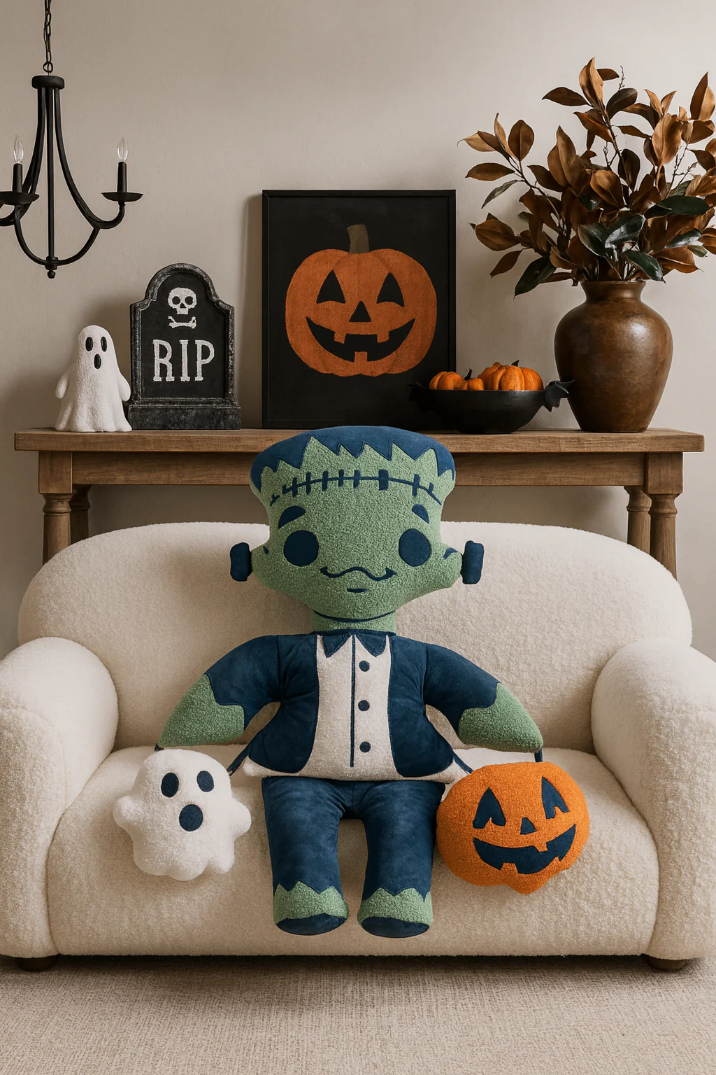 Frankie Trick or Treater 3D Pillow