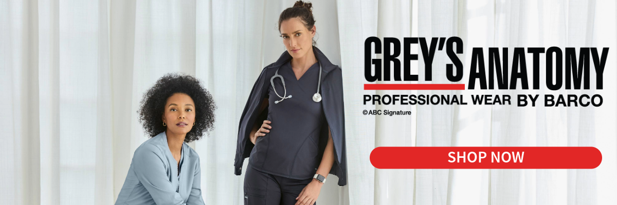 Grey's Anatomy scrubs available at The Uniform Outlet