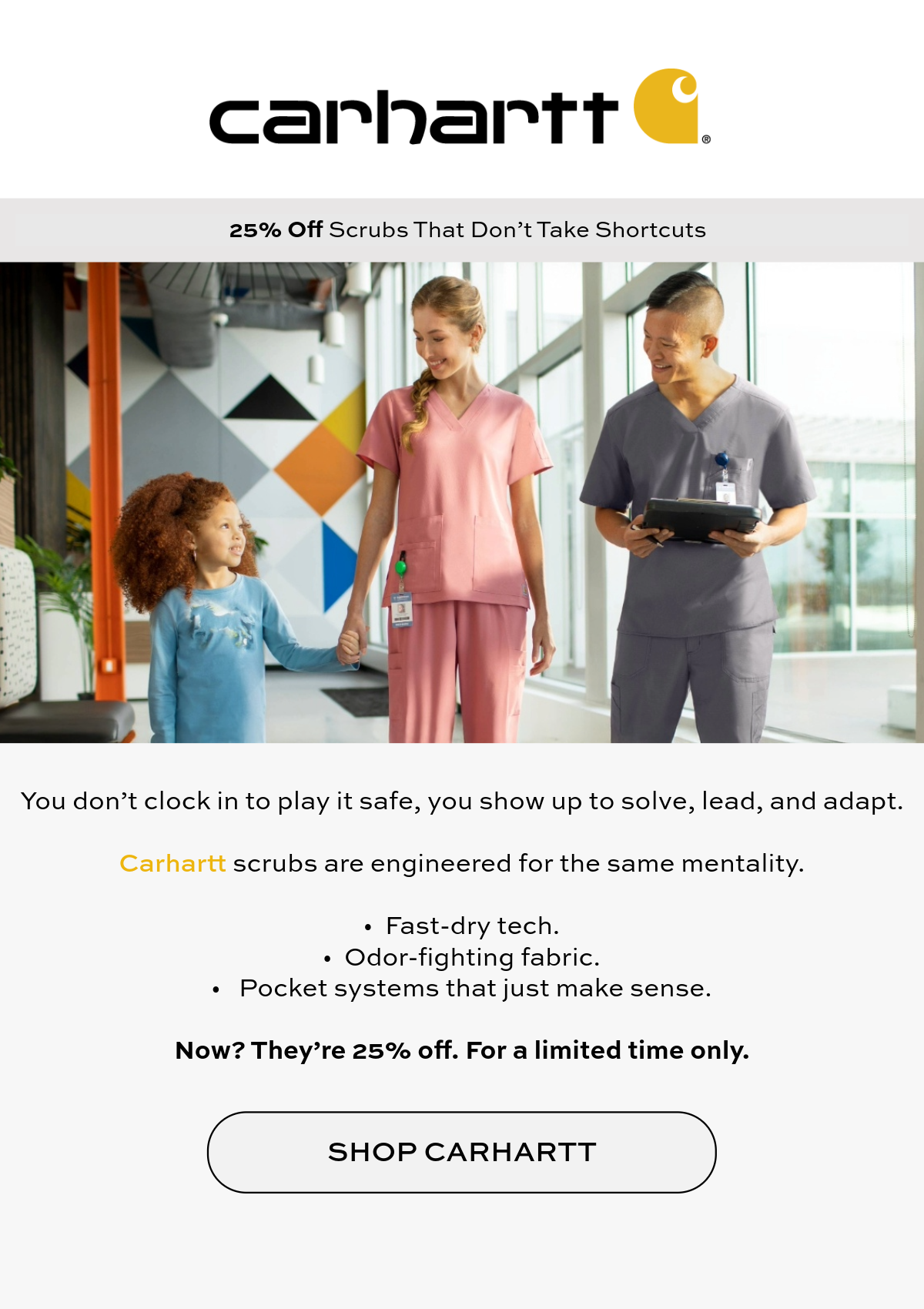 Carhartt Scrubs, now 25% OFF 