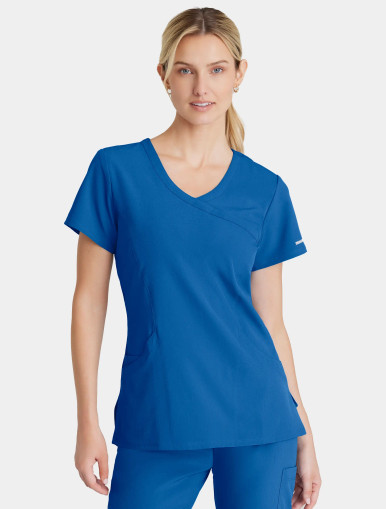 Girls wearing skechers scrubs, top #SK102, available at The Uniform Outlet 