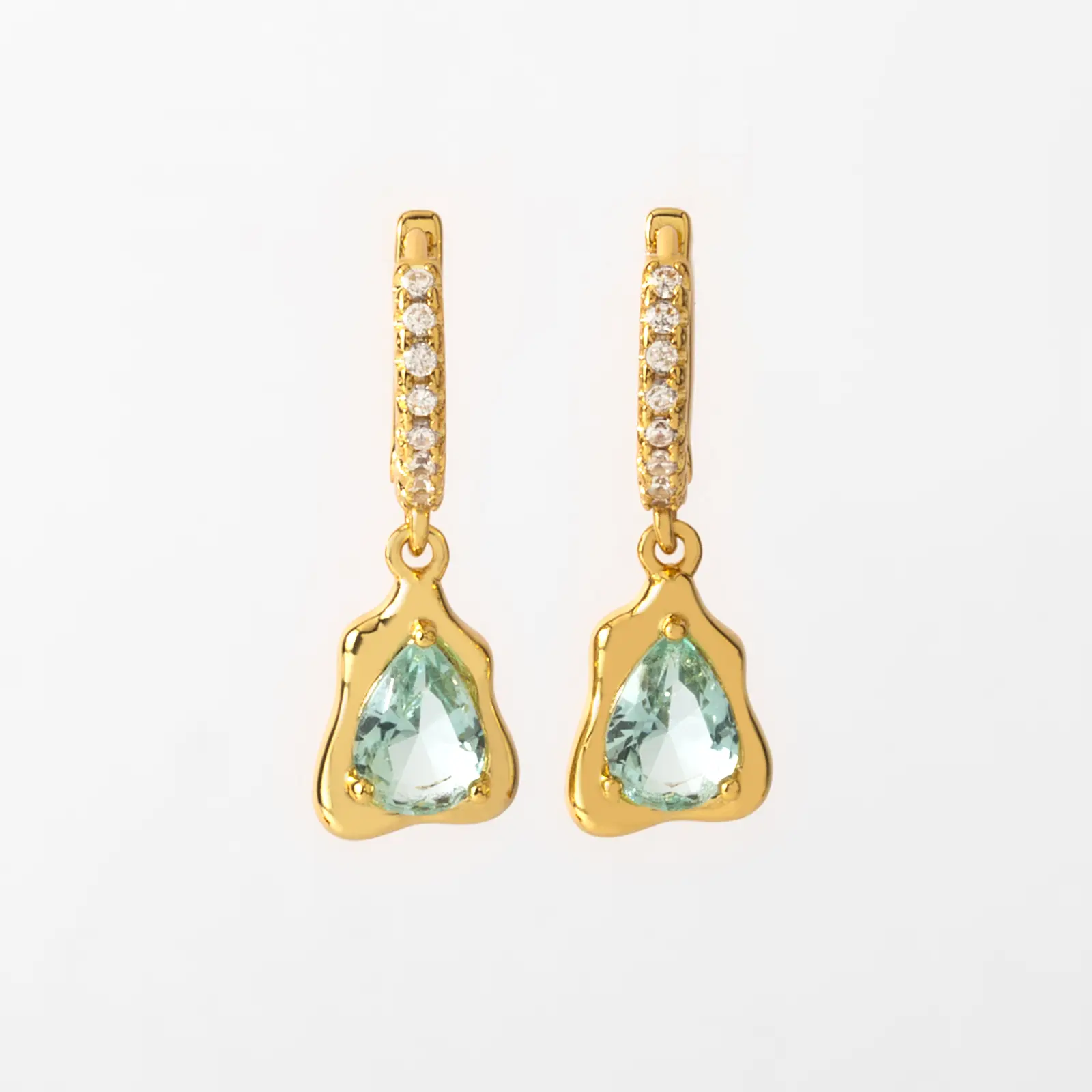 Image of Aqua Drop Earrings