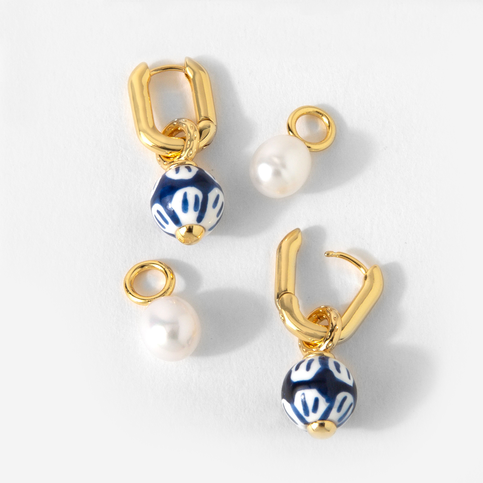 The Pearl & Glaze Earring Set
