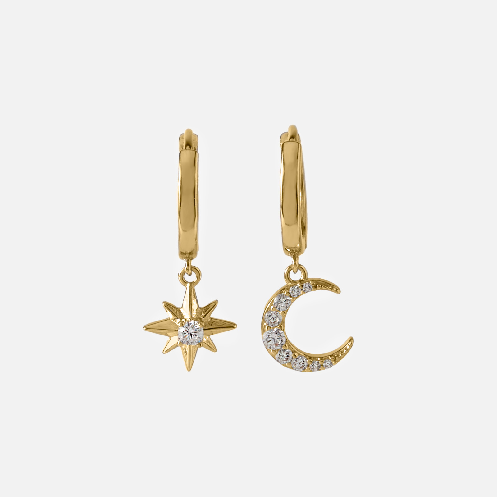 Gold Starfall Drop Earrings
