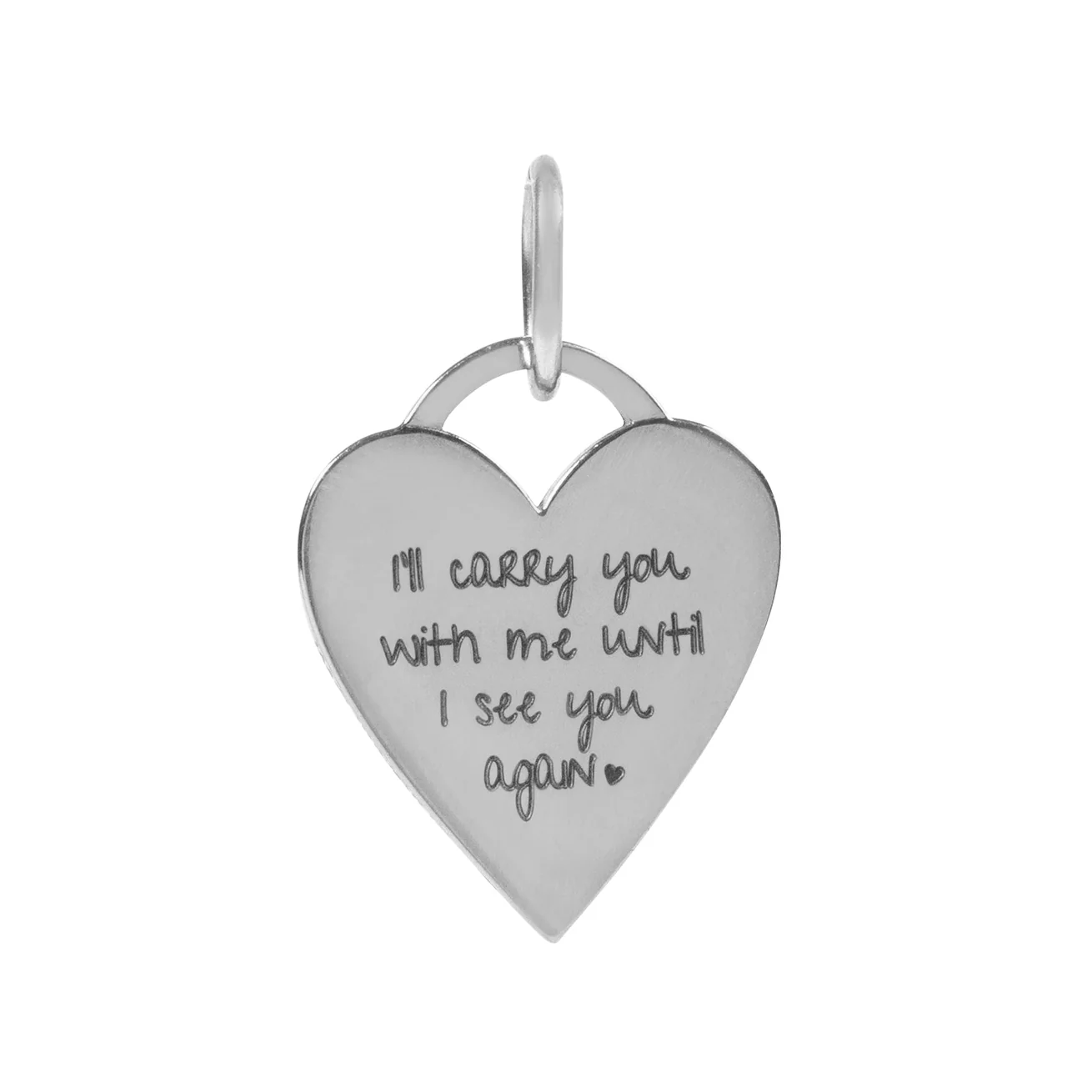 I'll Carry You Heart Pendant