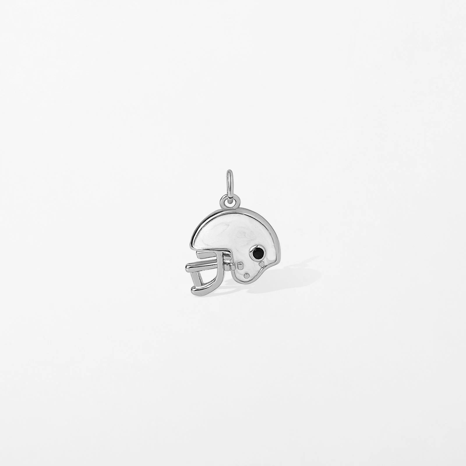 Image of White Football Helmet Charm Pendant