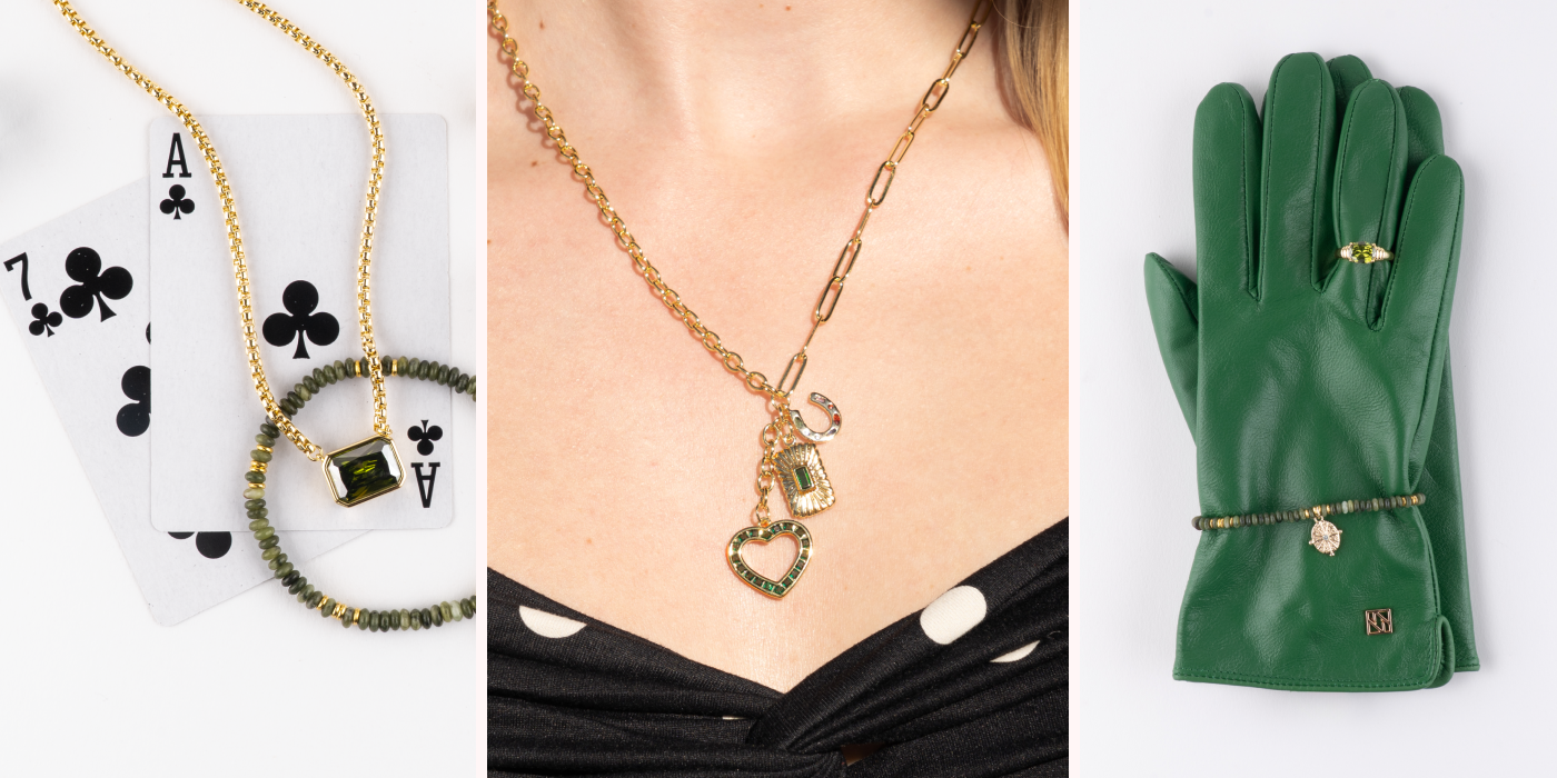 an image of a collection of jewelry including a necklace, ring, and a ring