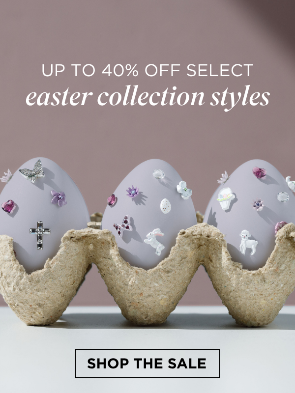 image of easter themed mini charms glued to easter eggs