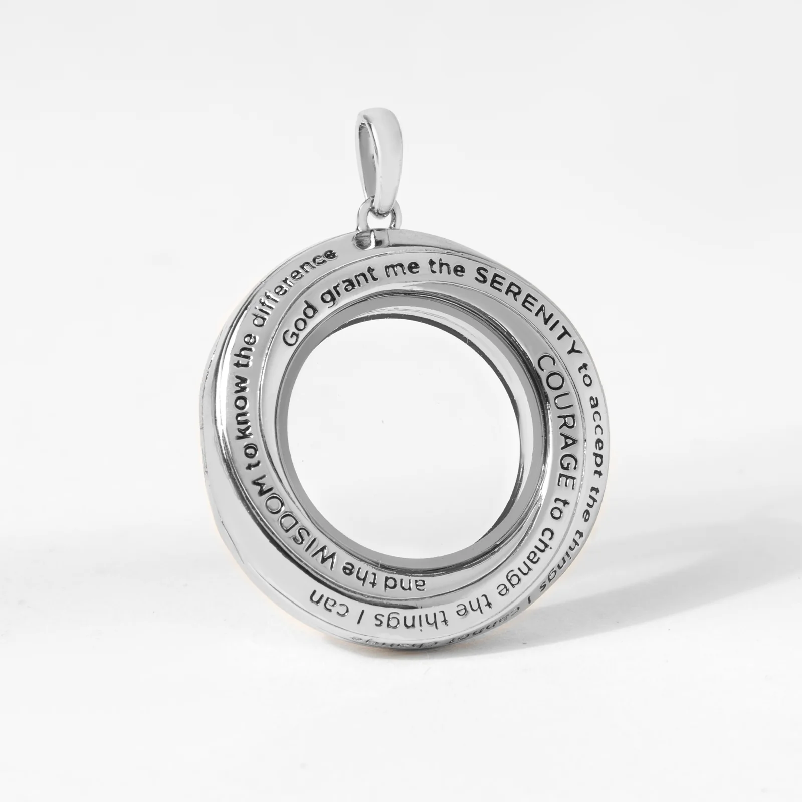 Image of The Silver Serenity Prayer Locket