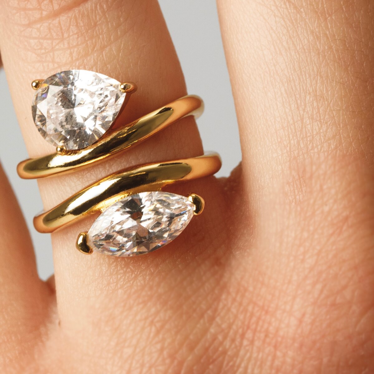 The Teardrop Statement Ring