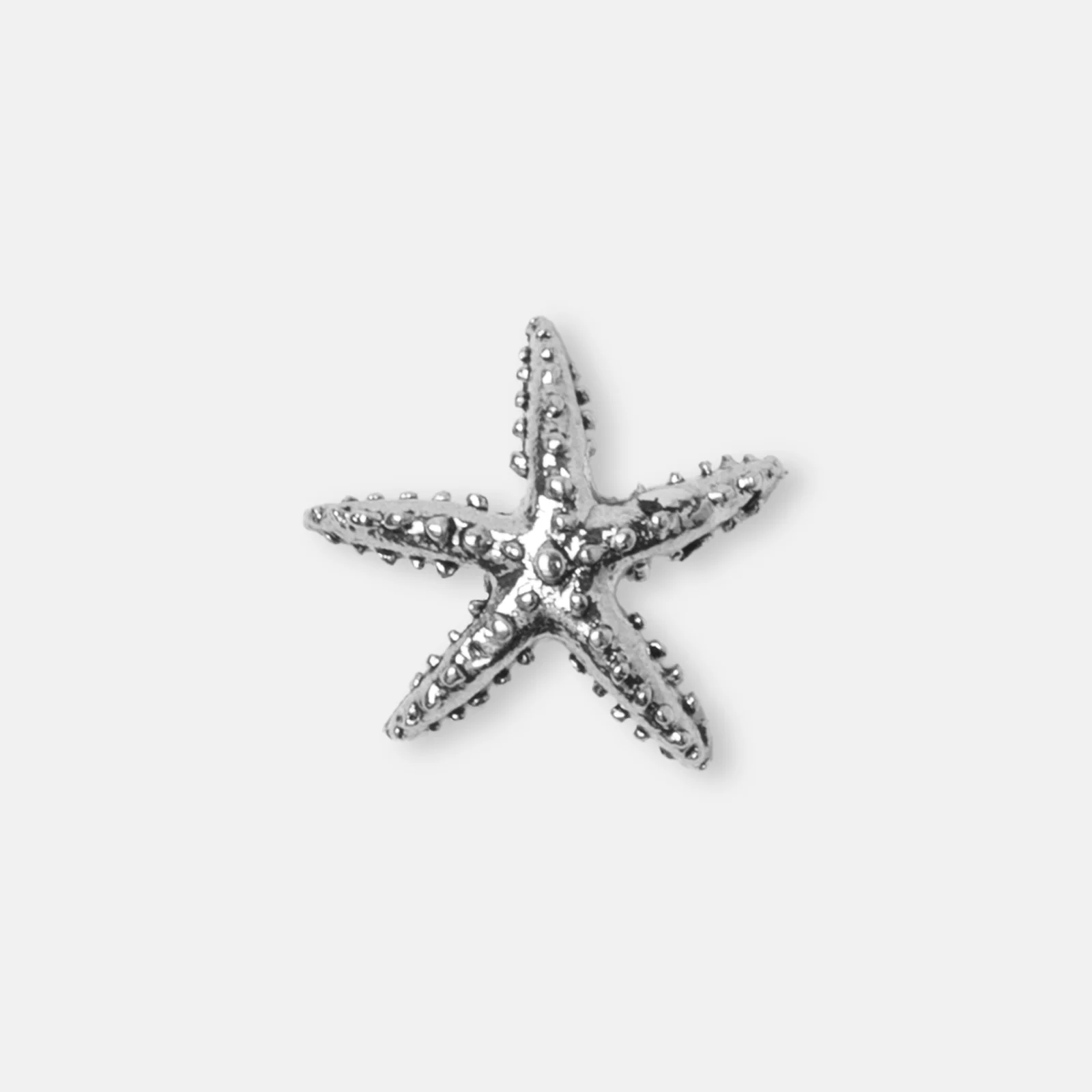 Image of Silver Textured Starfish Charm