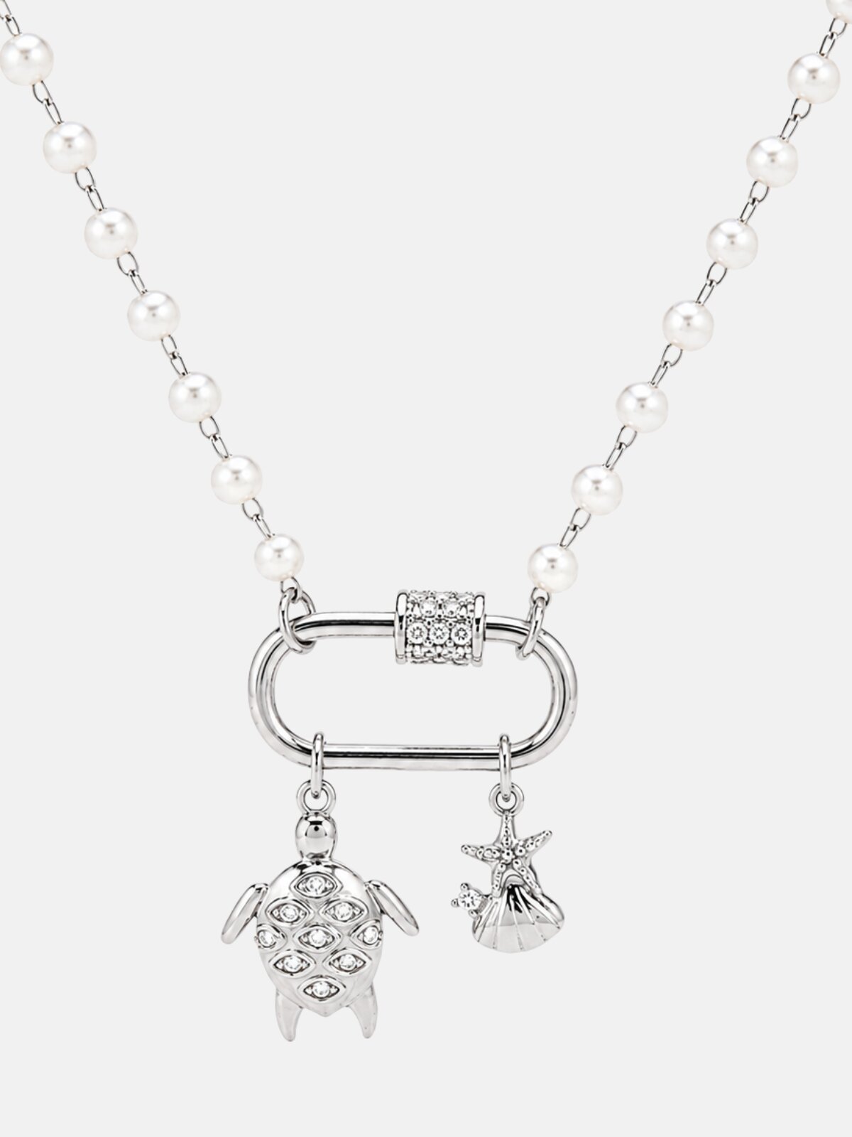 White background image of Wayfinder Sea Turtle Necklace