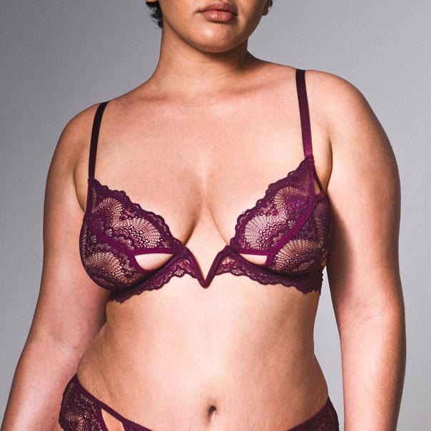 Image of Kane V-wire Bra - Cherry - FINAL SALE