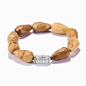Yellow Jasper Bead Bracelet