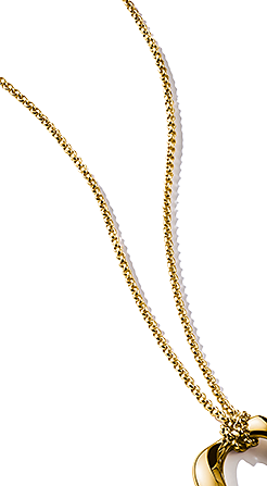 Gold-plated necklace with pendant Natural Beauty