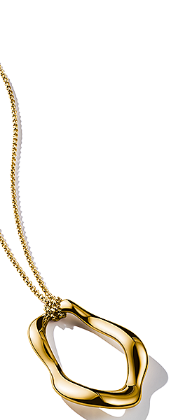 Gold-plated necklace with pendant Natural Beauty
