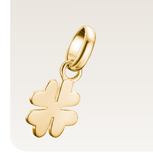 Charm pendant lucky clover Connect gold-plated