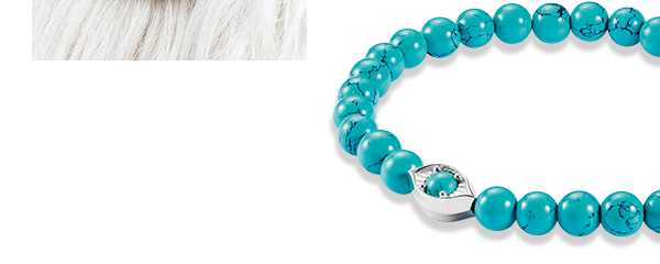 Silver Turquoise Eye Bead Bracelet Elyndra