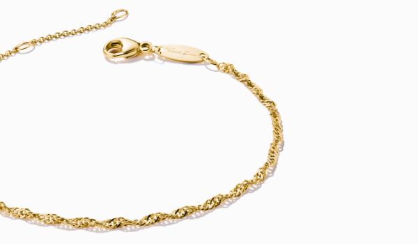 Charm bracelet Singapore design gold-plated