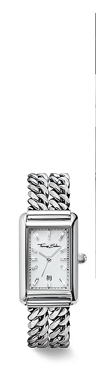 Bold Elegance - Silver ladies' watch Elegance in a rectangular shape