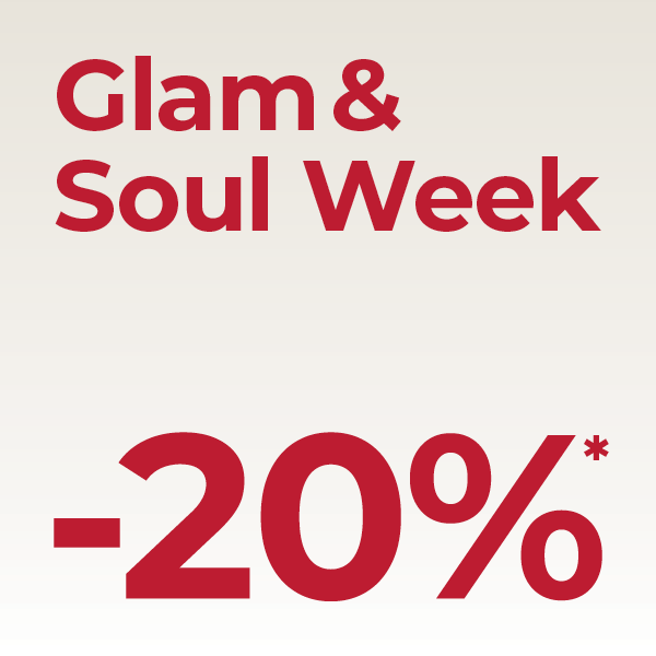 Header Image Glam & Soul Week 20% off