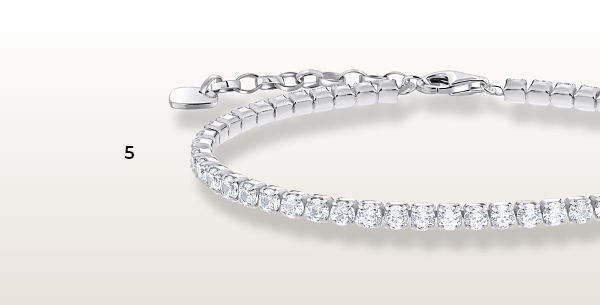 Tennis bracelet silver