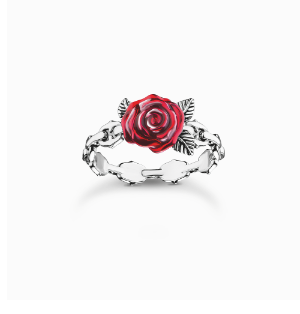 Silver ring Roses Romance