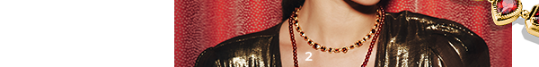 18k Gold Plated Necklace with Red Stones Elyndra
