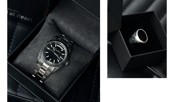 Rebel at Heart watch and ring