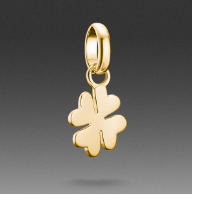 Charm pendant lucky clover Connect gold-plated