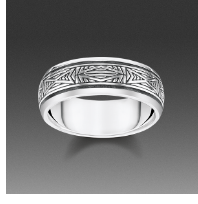 Ring ornaments, silver