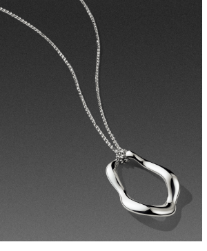 Silver necklace with pendant Natural Beauty