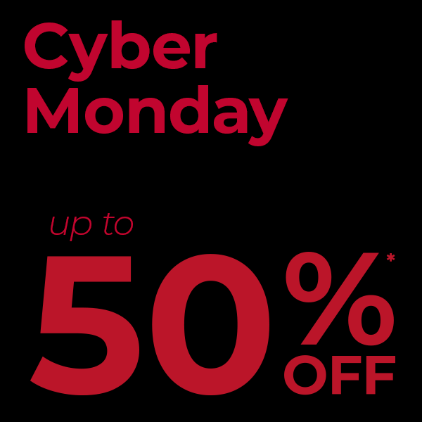 Header Cyber Monday up to -50% off