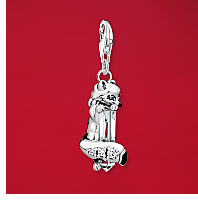 Charm pendant fox silver