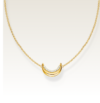 Gold-plated necklace with pendant Moon Romance
