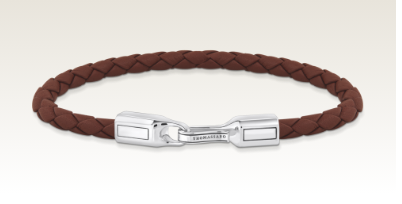 Brown leather bracelet