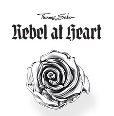 Silver Midnight Rose ear studs