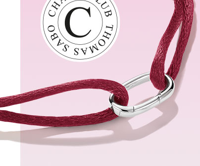 Silver Textile Bracelet Red Connect